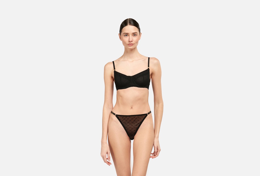 Black thong ONE SIZE мл
