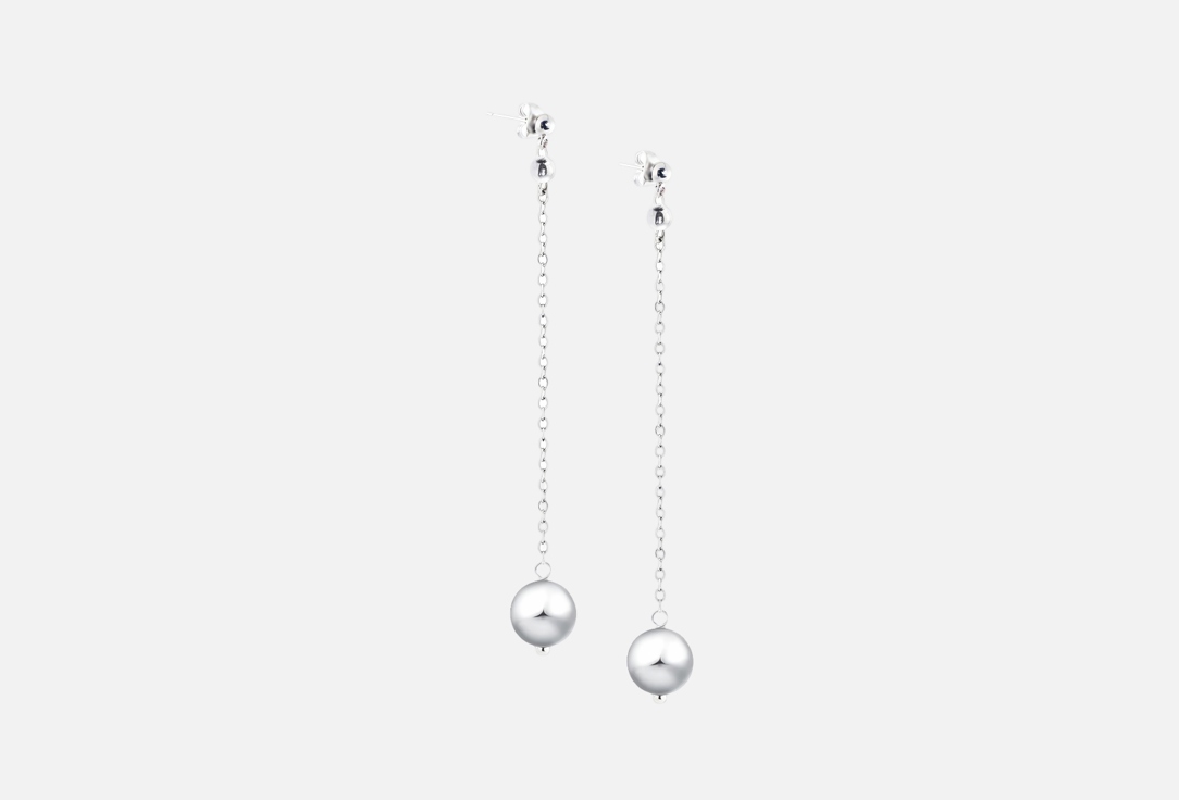Silver Long из натурального гематита 2 шт