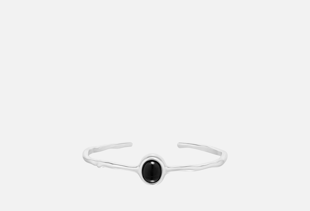 Black agate silver 1 шт