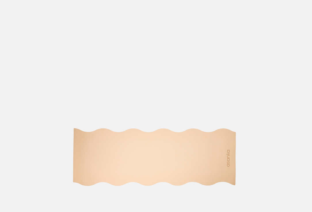 Beige wave yoga mat 1 шт