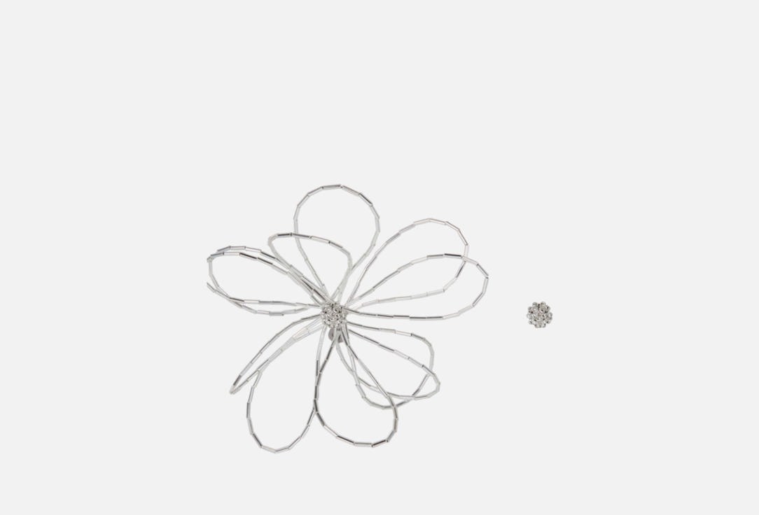 SILVER MULTIFACETED MONO 2 шт