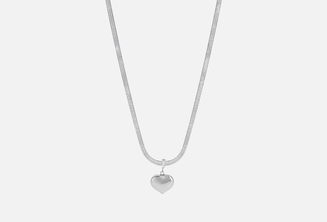 Silver chain harness with heart pendant 1 шт