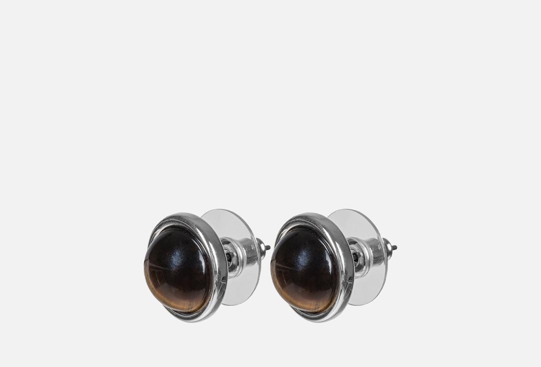 Fiore Luna Пусеты TIGER EYE 2 шт