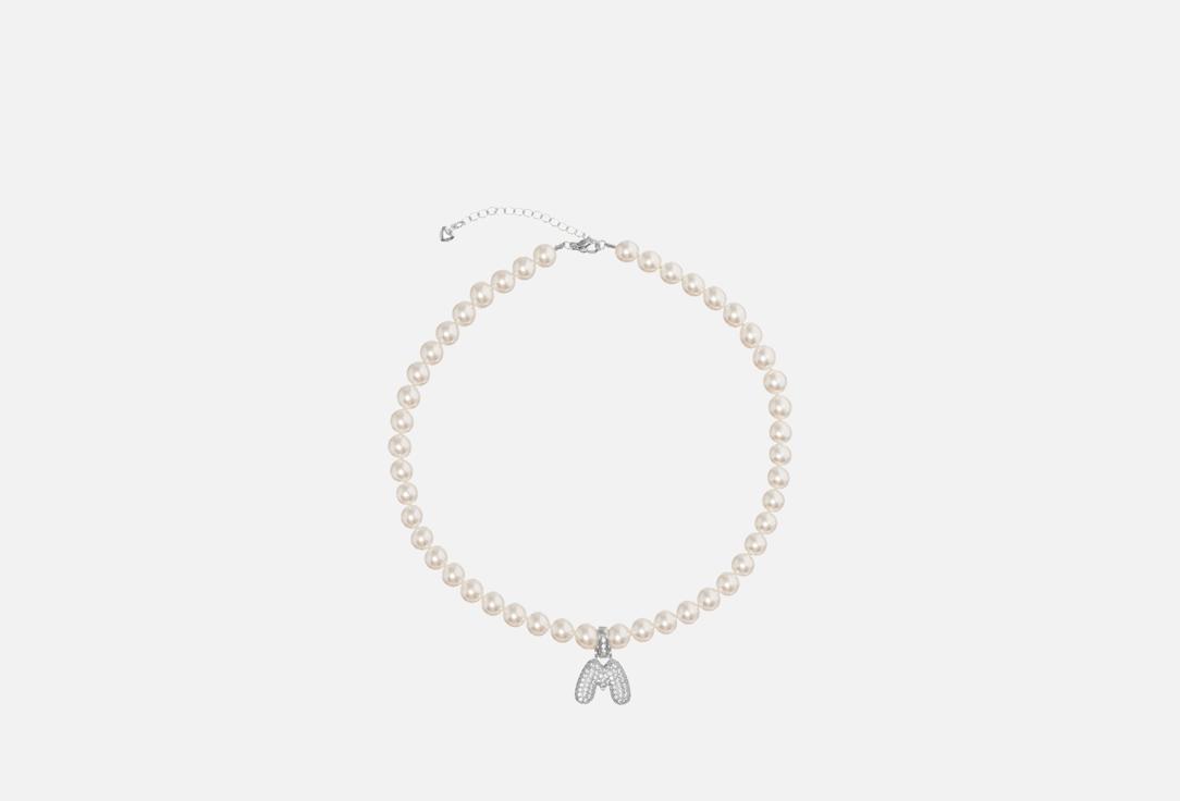 Silver letter M 1 шт