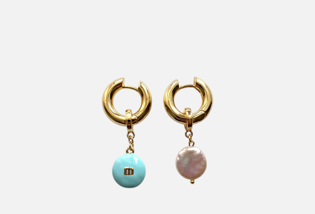 M&M light BLUE+PEARL gold 2 шт