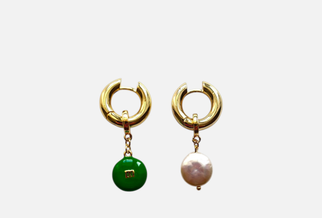 M&M GREEN+PEARL gold 2 шт