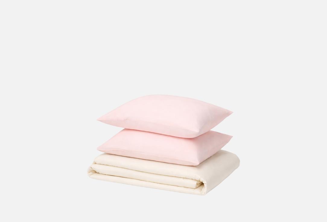 Sateen sateen butter, сливочный, розовый, полутораспальный 1.5-спальный мл