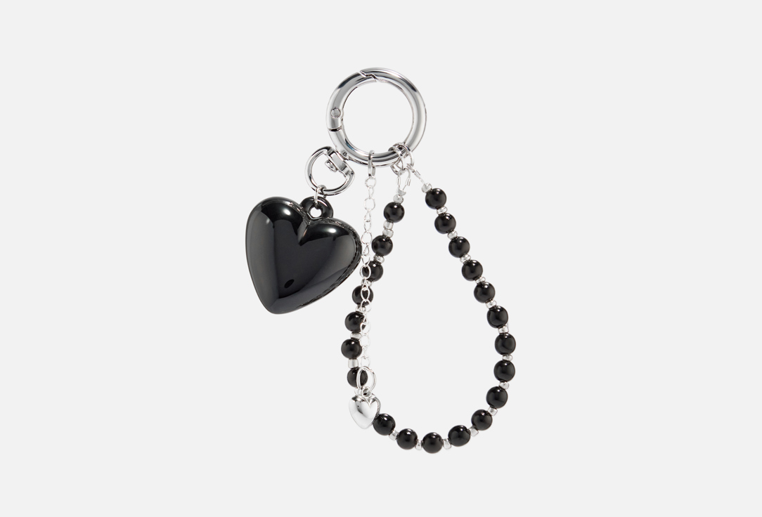 Black heart and silver