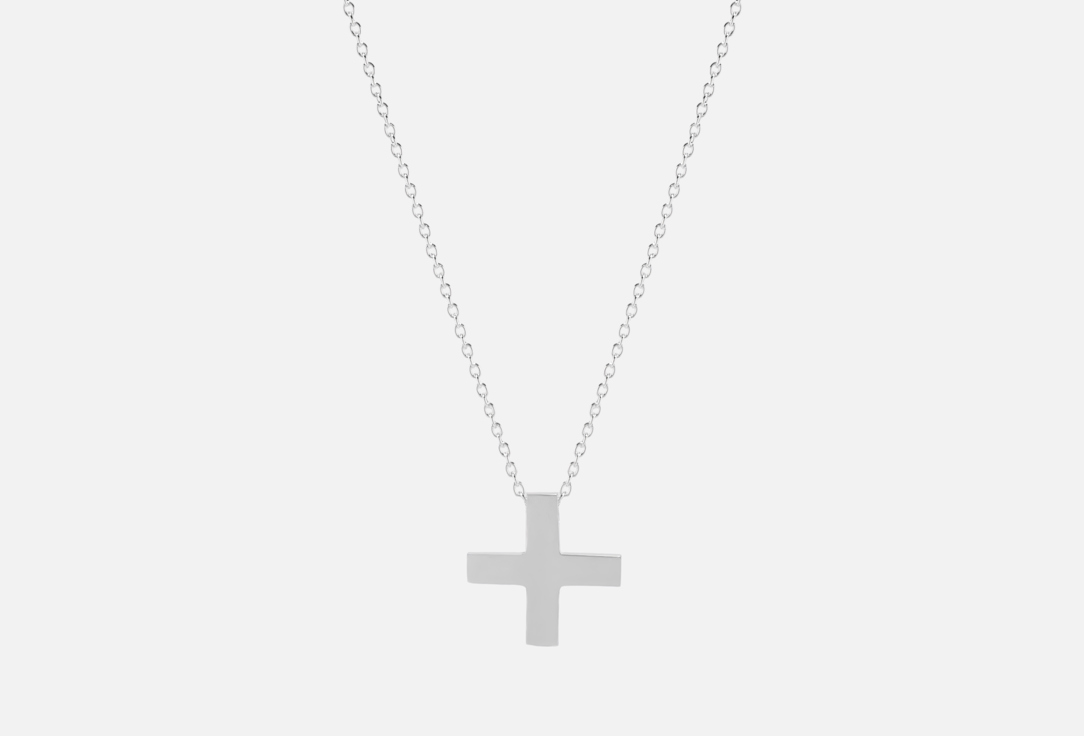 Плюсик на цепочке silver 1 шт