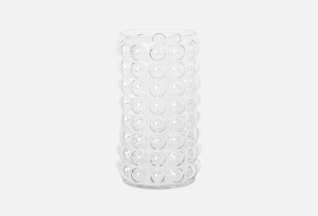Bubble glass vase, прозрачная, 28 см 1 шт