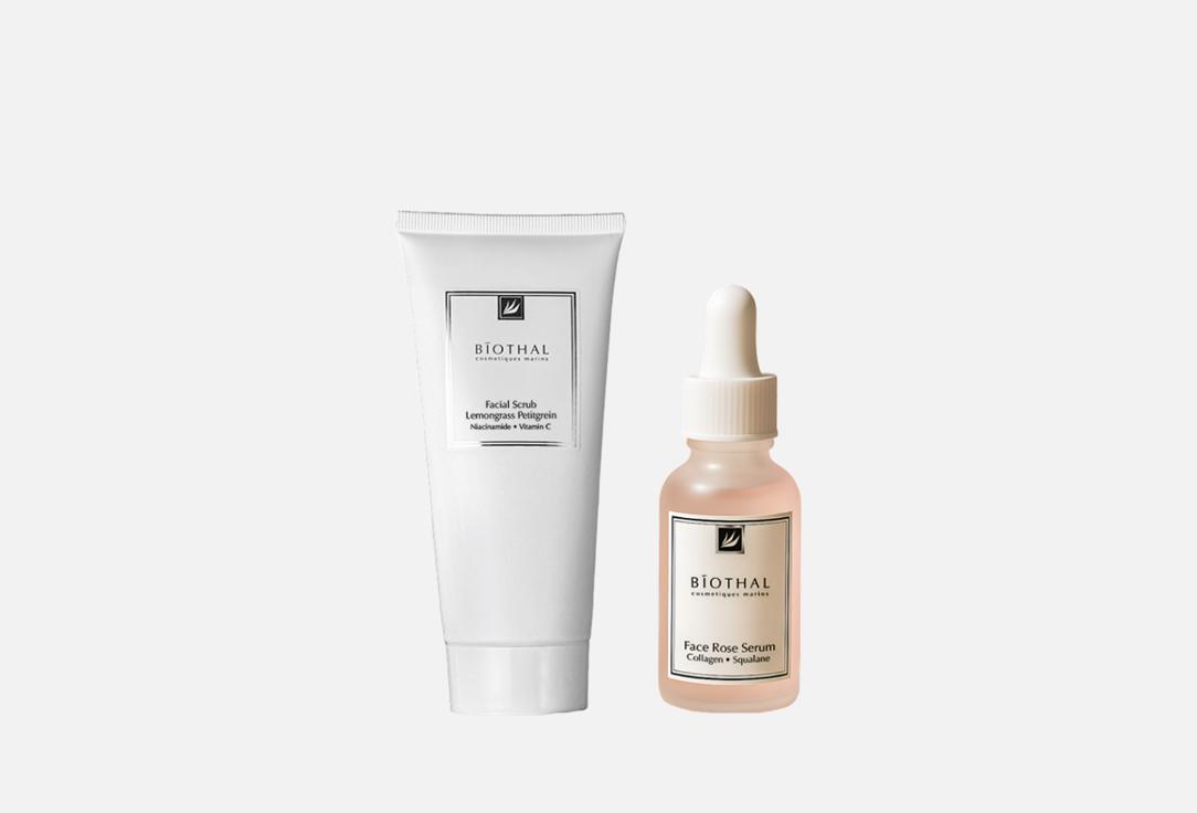 Facial Scrub & Faсe Rose Serum 2 шт
