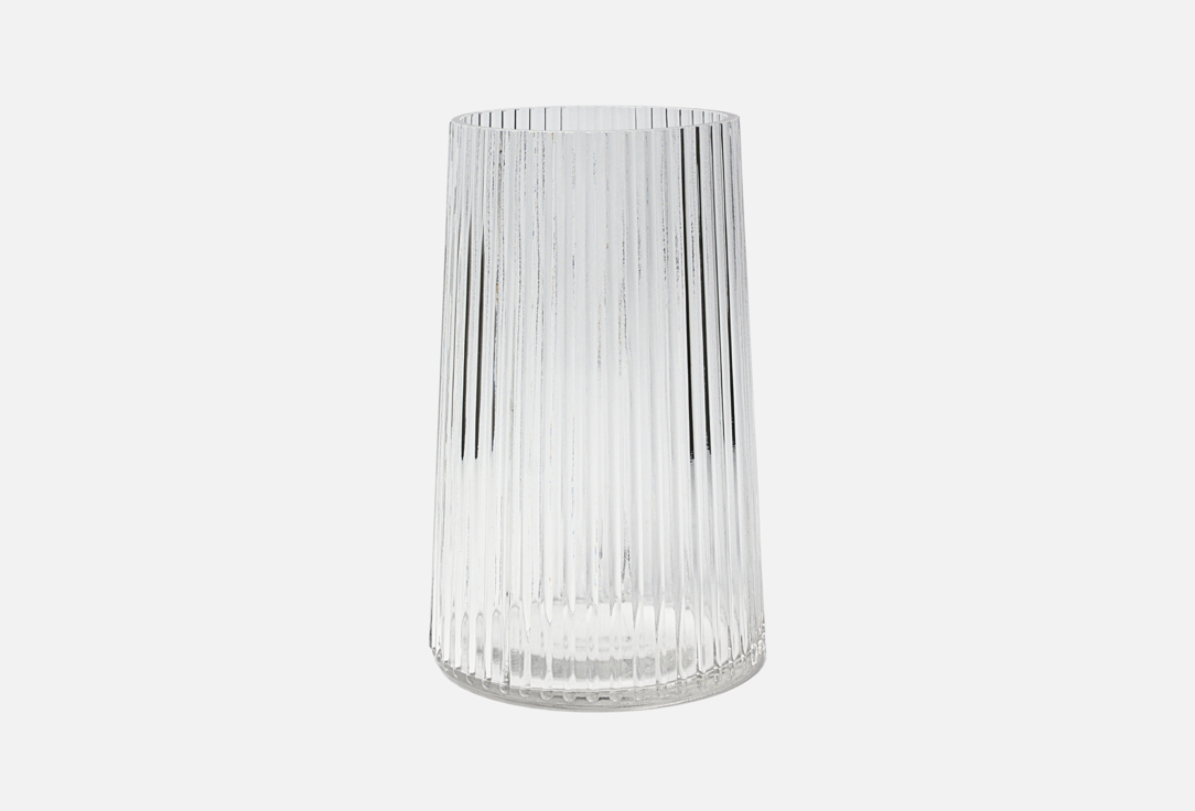 Glass vase, прозрачная, 20 см 1 шт