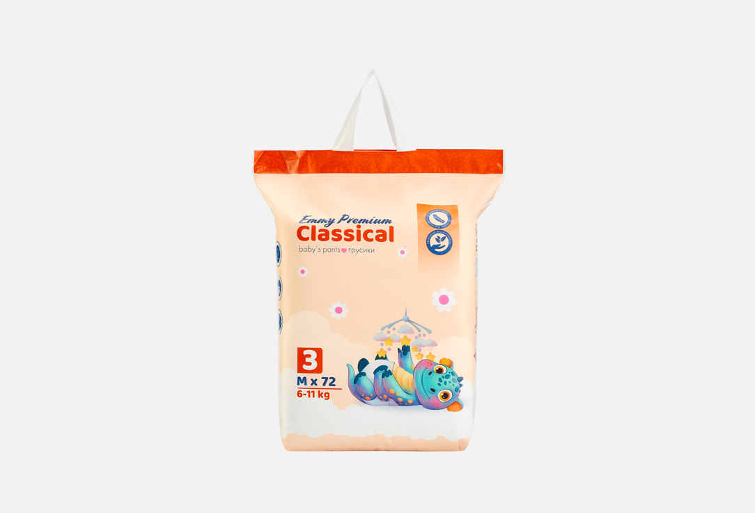 Classical M, 6-11 kg 72 шт