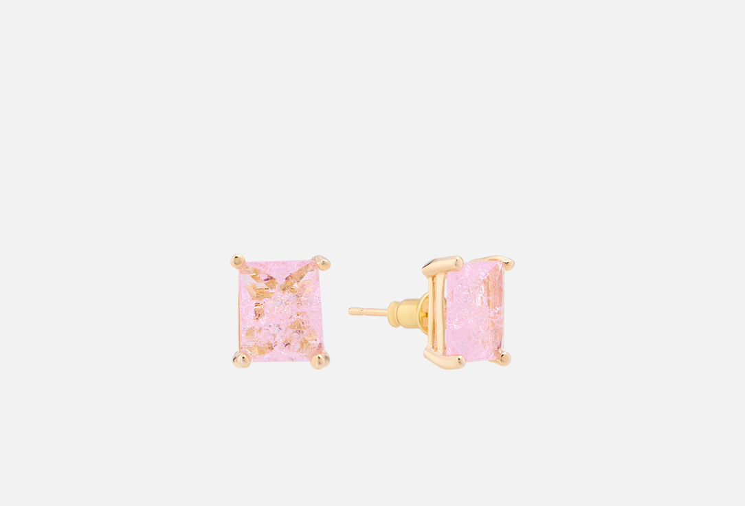 Crystal Ice Pink Earrings 2 шт