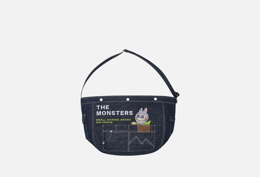 Fall in wild series-denim messenger bag