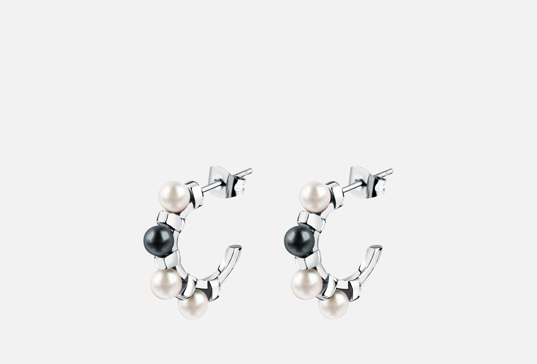White & black shell pearl 2 шт