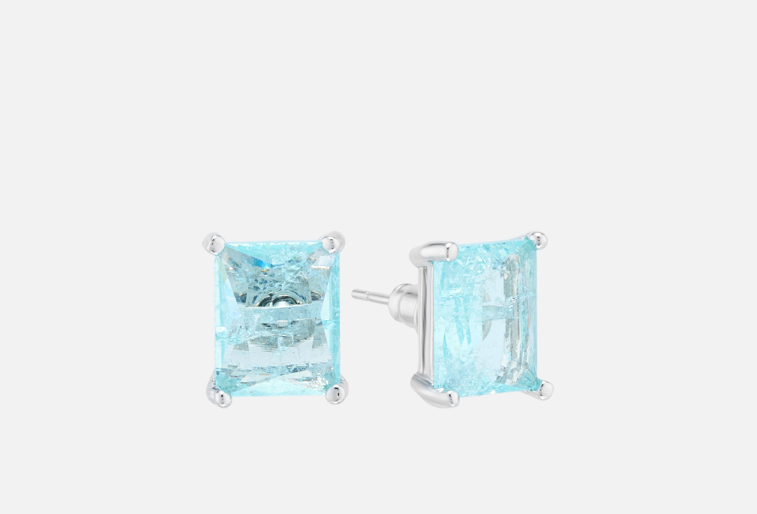 Crystal Ice Blue Earrings 2 шт