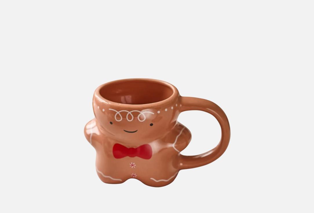 Пряничный человечек, коричневая 1 шт