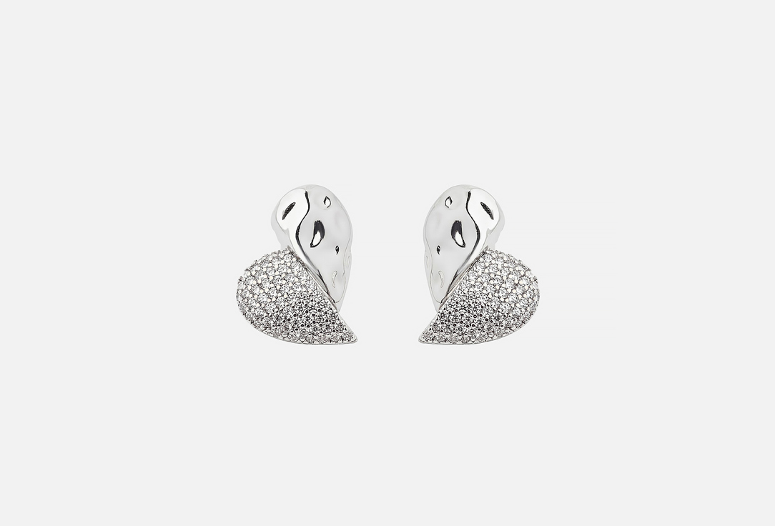 Сердце в серебре 2 шт
