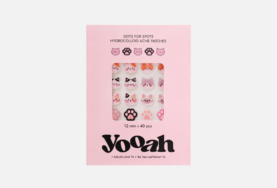 Cats for Spots Hydrocolloid Acne Patches 40 шт