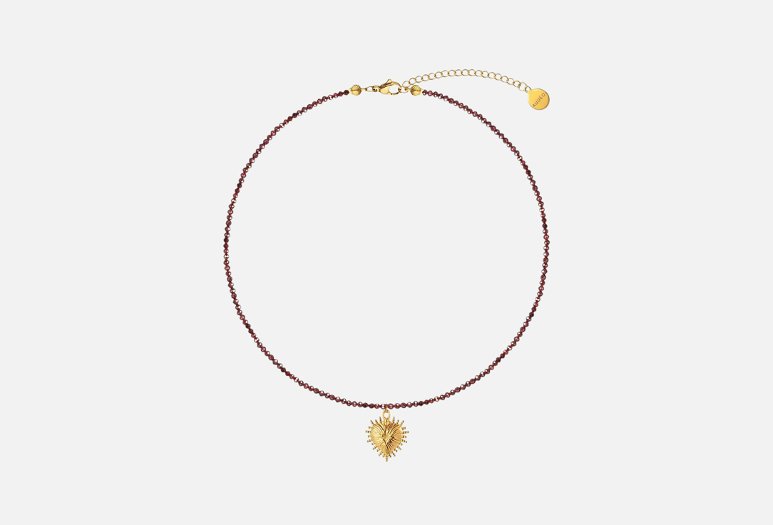 Сердце красной королевы из натурального граната 1 шт