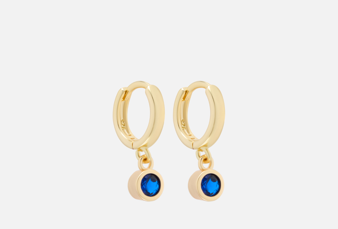 Blue cubic zirconia 2 шт