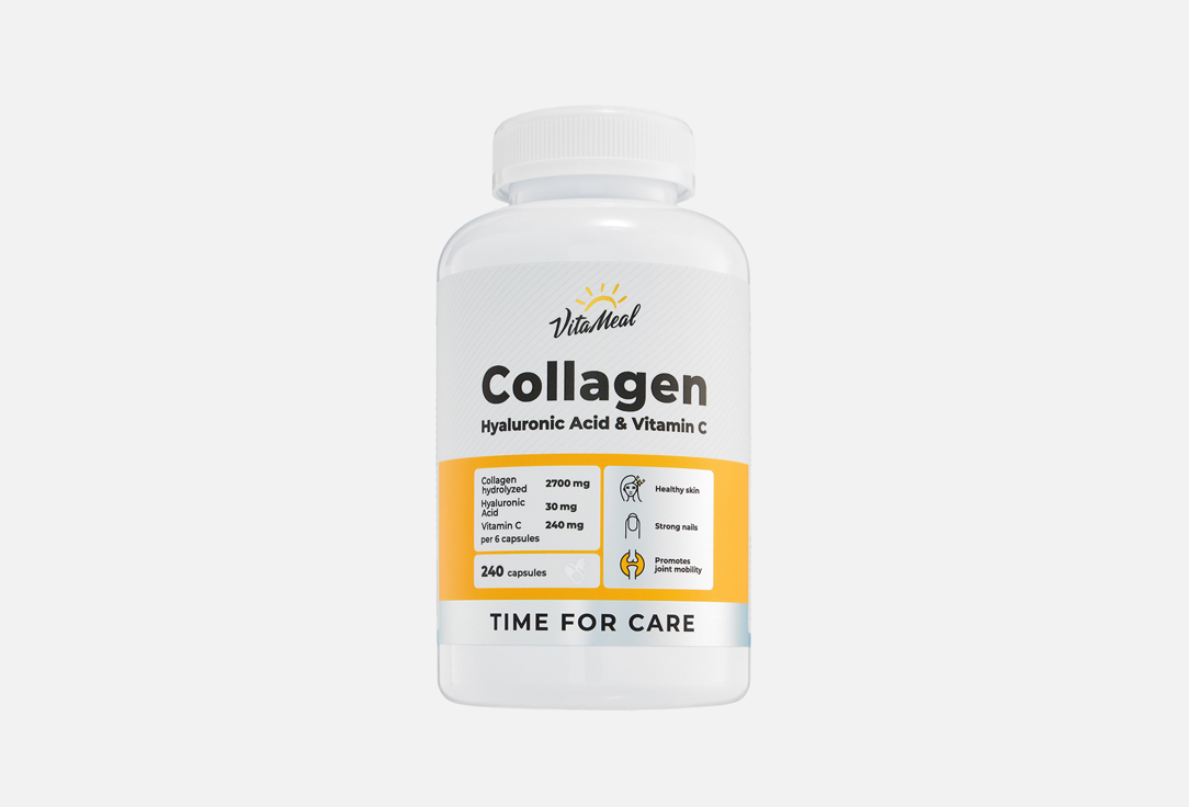 Сollagen + hyaluronic acid & vitamin c 240 капсул