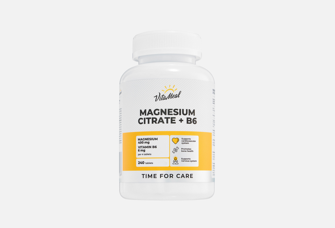 Magnesium citrate + b6 в таблетках