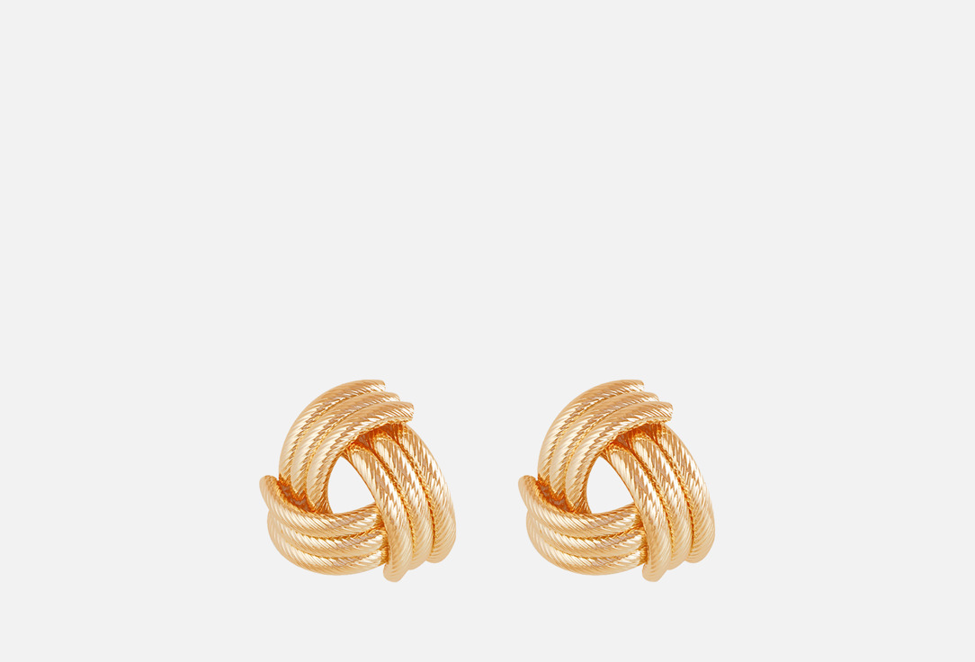 Golden knot studs 2 шт