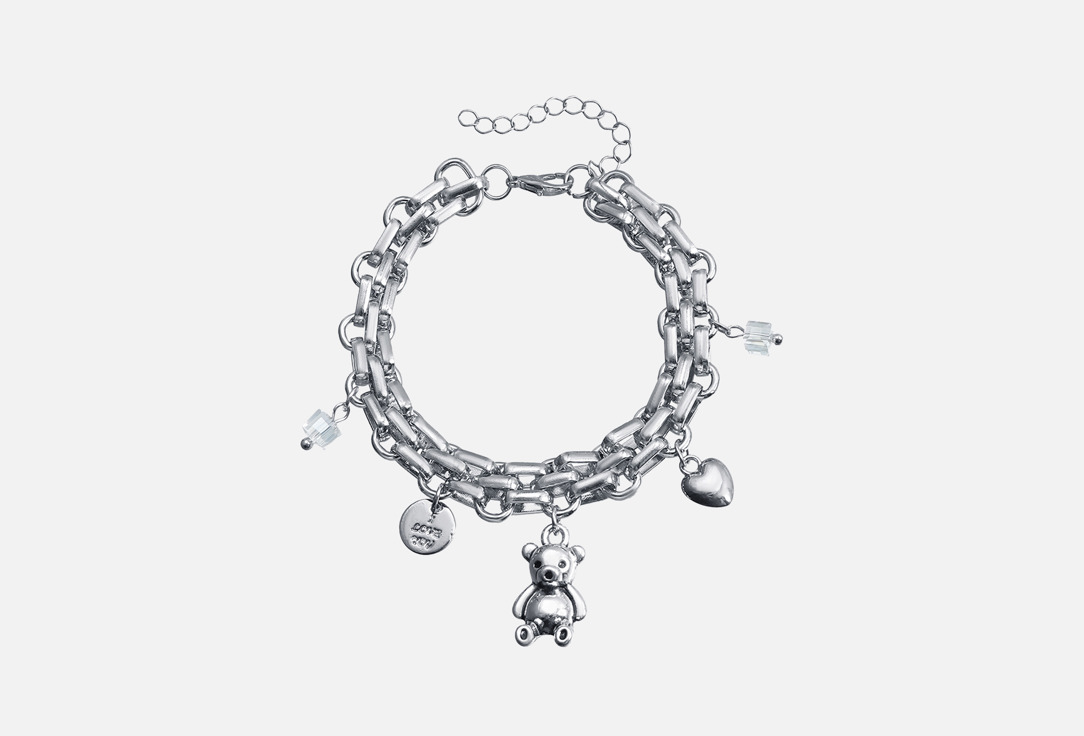 Silver charm bear 1 шт
