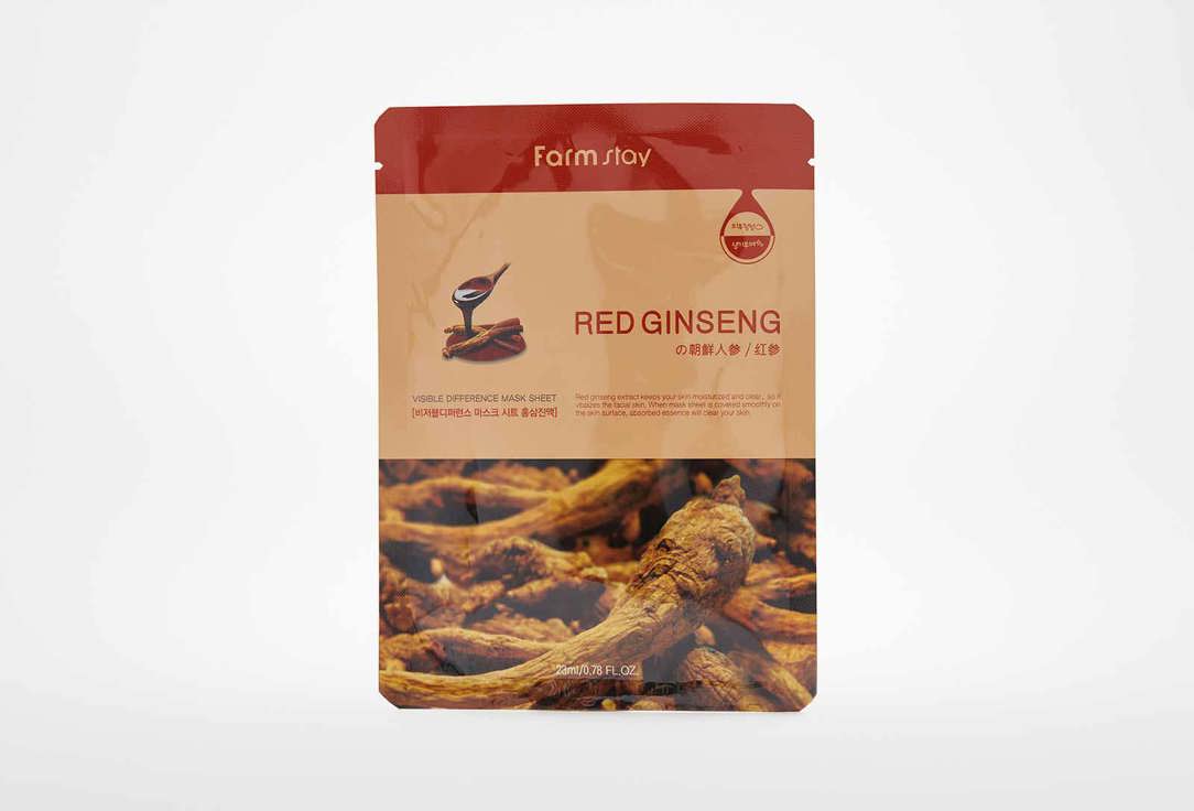 VISIBLE DIFFERENCE MASK SHEET RED GINSENG 23 мл