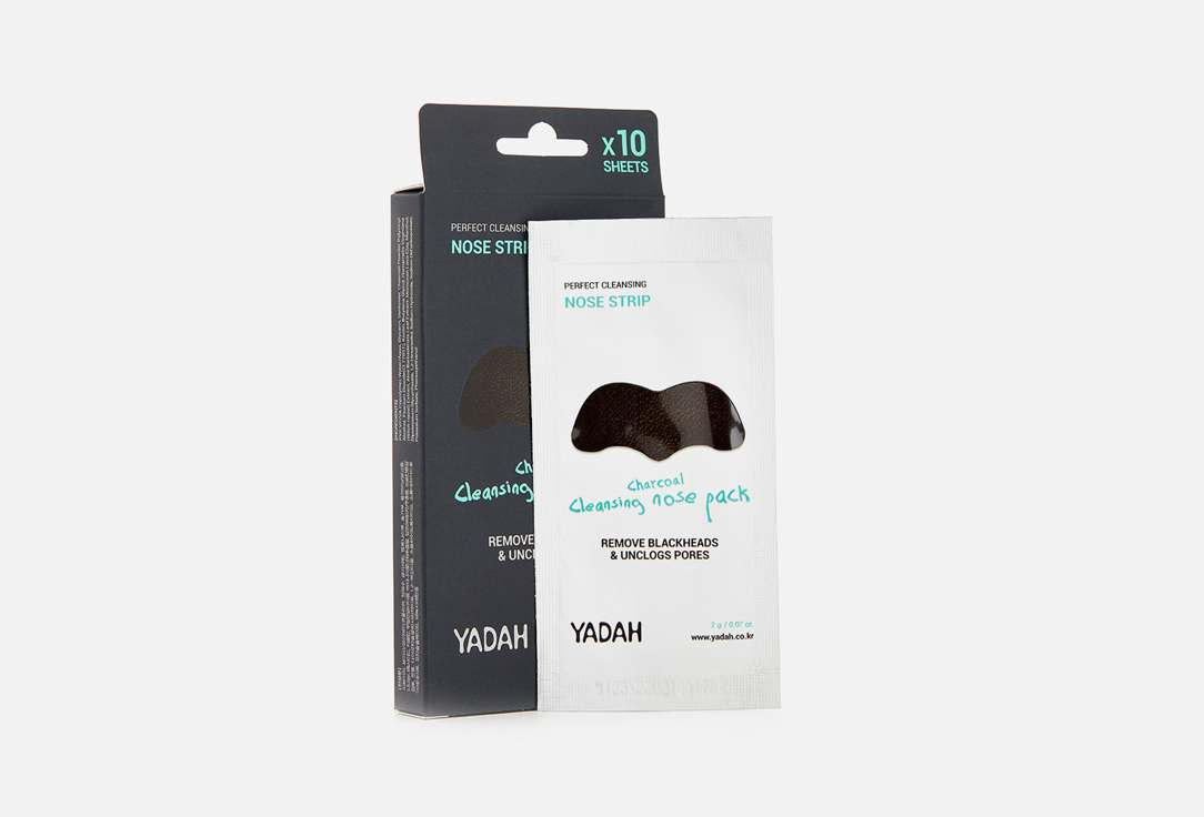 CHARCOAL CLEANSING NOSE PACK 10 шт